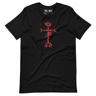 T-shirt with Scandinavian goddess Fortuna's emblem